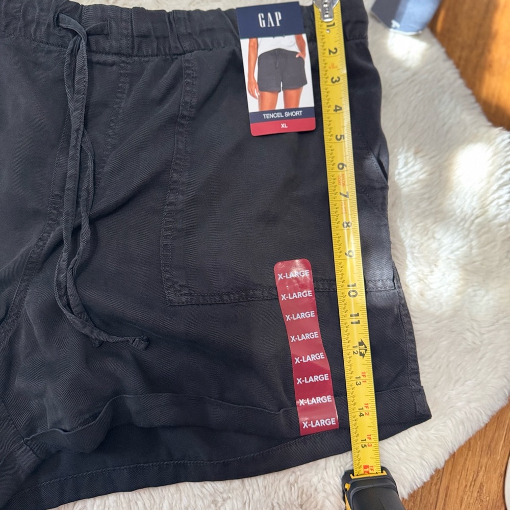 GAP tencel shorts women’s xl NWT black - Picture 9 of 10